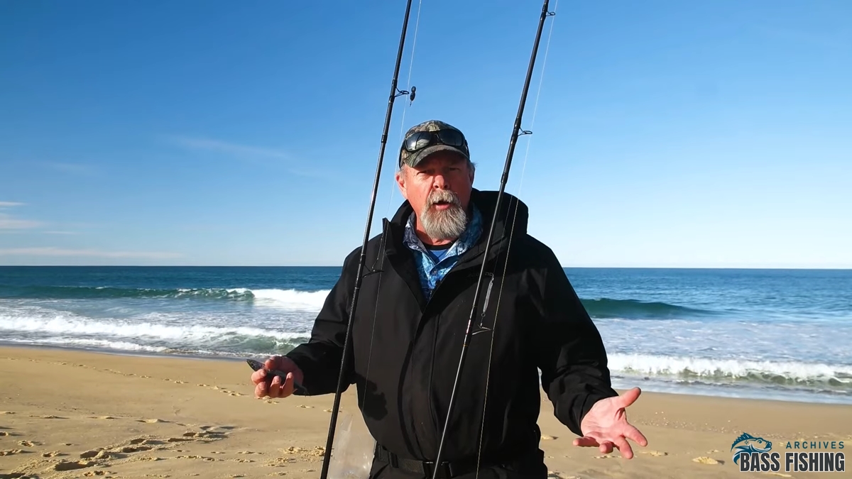 beach fishing at night