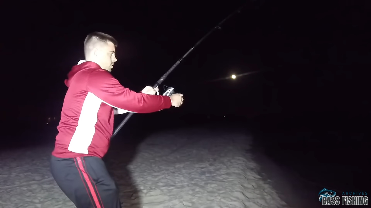 night surf fishing