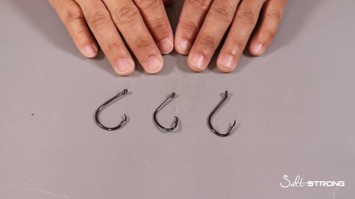 surf fishing hook size